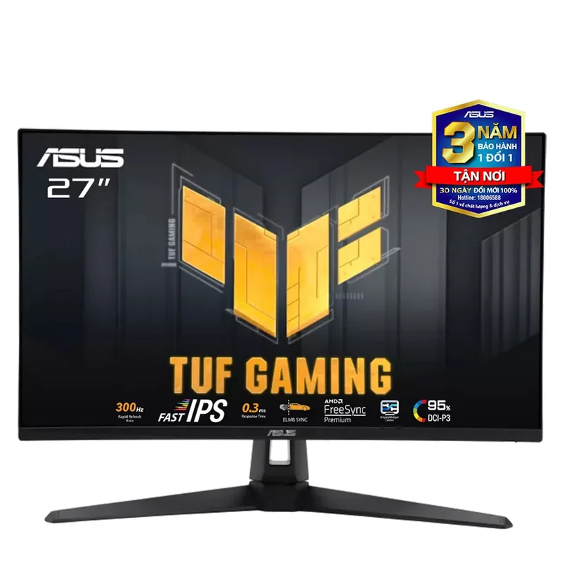 ASUS TUF GAMING VG27AQM5A 27" Fast IPS 2K 300Hz Gaming Monitor